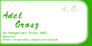 adel orosz business card