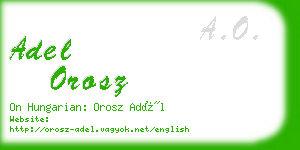 adel orosz business card